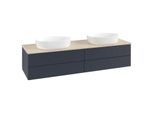 Villeroy & Boch Antao Waschtischunterschrank 1600x360x500mm L28113HG mit Beleuchtung mit Struktur FK/AP: HG/3