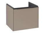 Villeroy und Boch Subway 3.0 Waschtisch-Unterschrank C57901VM 52,3x42,9x44,75cm, ohne LED/Griff Volcano black, taupe