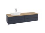 Villeroy & Boch Antao Waschtischunterschrank 1600x360x500mm L26151HG mit Beleuchtung mit Struktur FK/AP: HG/1