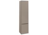 Villeroy und Boch Subway 3.0 Hochschrank C58601VM 40x171x36,2cm, Schanier links/Griff Volcano black, taupe