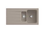Villeroy und Boch Architectura Spüle 336501AM mit Ablaufgarnitur und Handbetätigung, Almond