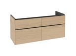 Villeroy und Boch Subway 3.0 Waschtisch-Unterschrank C56801VJ 127,2x56,6x47,8cm, ohne LED/Griff Volcano black, nordic oak