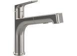 Villeroy und Boch Spültisch-Einhebelmischer 928200LC schwenkbarer Strahlregler, Edelstahl massiv