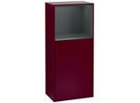 Villeroy und Boch Finion Seitenschrank F510HGHB 41,8x93,6x27cm, rechts, Regal oben Midnight Blue Matt, Peony Matt
