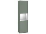 Villeroy und Boch Finion Hochschrank F470MTGM 41,8x151,6x27cm, rechts, Regal White Matt Lacquer, Olive Matt Lacquer