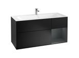 Villeroy und Boch Finion Waschtischunterschrank G070HGPD 119,6x59,1cm, Emotion, Regal rechts Midnight Blue Matt Lacquer, Black matt lacquer