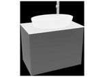 Villeroy und Boch Finion Waschtischunterschrank F87100PD 80x60,3cm, Abdeckplatte white matt, Black matt lacquer