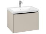 Villeroy und Boch Subway 3.0 Waschtisch-Unterschrank C57501VN 62,2x42,9x47,8cm, ohne LED/Griff Volcano black, cashmere grey