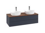 Villeroy & Boch Antao Waschtischunterschrank 1200x360x500mm L24152HG mit Beleuchtung mit Struktur FK/AP: HG/2