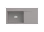 Villeroy und Boch Subway Style 60 Einbauspüle 336201KD Becken links, Ablaufgarnitur mit Handbetätigung, 1000 x 510 mm, Fossil