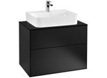 Villeroy & Boch Finion Unterschrank F09200PD 80x60,3x50,1cm, Black Matt Lacquer