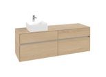 Villeroy und Boch Collaro Waschtischunterschrank C05000VJ 160 x 54,8 x 50 cm, Waschtisch links, Nordic Oak