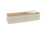 Villeroy und Boch Antao Waschtisch-Unterschrank K27111HJ 160x36x50cm, Waschbeckenplattenfarbe honey oak, silk grey matt lacquer