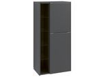 Villeroy und Boch Subway 3.0 Mittelschrank C59902VR 57,4x120x36,2cm, Schanier rechts/Griff monochrom, graphite