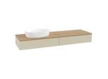 Villeroy und Boch Antao Waschtisch-Unterschrank K15011HJ 160x19x50cm, Waschbeckenplattenfarbe honey oak, silk grey matt lacquer