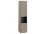 Villeroy und Boch Subway 3.0 Hochschrank C58800VM 40x171x36,2cm, Schanier links/Griff Aluminium glänzend, taupe