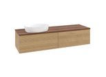 Villeroy & Boch Antao Waschtischunterschrank 1600x360x500mm L37112HN mit Beleuchtung mit Struktur FK/AP: HN/2