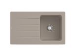 Villeroy und Boch Architectura Spüle 335001AM mit Ablaufgarnitur und Handbetätigung, Almond