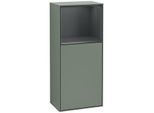 Villeroy und Boch Finion Seitenschrank G500HGGM 41,8x93,6cm, links, Emotion, Regal oben Midnight Blue Matt, Olive Matt Lacquer