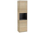 Villeroy und Boch Finion Hochschrank G470PDPC 41,8x151,6cm, rechts, Emotion, Regal Black Matt Lacquer, Oak Veneer