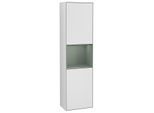 Villeroy und Boch Finion Hochschrank F470GMMT 41,8x151,6x27cm, rechts, Regal Olive Matt Lacquer, White matt lacquer