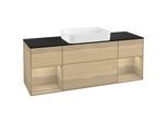 Villeroy und Boch Finion Waschtischunterschrank G742PCPC 160x60,3x50,1cm, Regale Oak Veneer, Oak Veneer