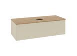 Villeroy und Boch Antao Waschtisch-Unterschrank K32011HJ 120x36x50cm, Waschbeckenplattenfarbe honey oak, silk grey matt lacquer