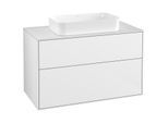 Villeroy und Boch Finion Waschtischunterschrank F23100GF 100x60,3cm, Abdeckplatte white matt, Glossy white lacquer