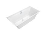 Villeroy & Boch Squaro Edge 12 Badewanne UBQ160SQE2DV01, 160 x 75 cm, Quaryl, weiss