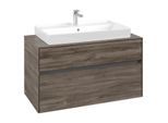 Villeroy und Boch Collaro Waschtischunterschrank C02000RK 100x54,8x50cm, Waschtisch mittig, Stone Oak