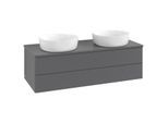 Villeroy & Boch Antao Waschtischunterschrank 1200x360x500mm L24110GK mit Beleuchtung mit Struktur FK/AP: GK/0