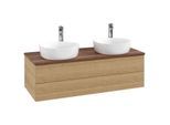 Villeroy & Boch Antao Waschtischunterschrank 1200x360x500mm K24152HN mit Struktur FK/AP: HN/2