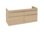 Villeroy und Boch Venticello Waschtisch-Unterschrank A93001VJ 125,3 x 59 x 50,2 cm, Griff Chrom, nordic oak