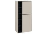 Villeroy und Boch Subway 3.0 Mittelschrank C59902VN 57,4x120x36,2cm, Schanier rechts/Griff monochrom, cashmere grey