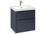 Villeroy und Boch Subway 3.0 Waschtisch-Unterschrank C57801VQ 57,2x57,6x47,8cm, ohne LED/Griff Volcano black, marine blue