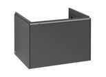 Villeroy und Boch Subway 3.0 Waschtisch-Unterschrank C575L0VR 62,2x42,9x47,8cm, mit LED/Griff Aluminium glänzend, graphite