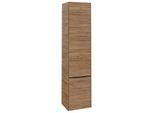 Villeroy und Boch Subway 3.0 Hochschrank C58701RH 40x171x36,2cm, Schanier rechts/Griff Volcano black, kansas oak