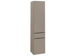 Villeroy und Boch Subway 3.0 Hochschrank C59101VM 40x171x36,2cm, Schanier rechts/Griff Volcano black, taupe