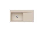 Villeroy und Boch Subway Style 60 Spüle 336200AM Spülbecken links, 510 mm, almond CeramicPlus