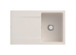 Villeroy und Boch Flächenbündige Spüle 33341FKR mit Ablaufgarnitur und Handbetätigung, Crema