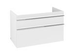 Villeroy und Boch Venticello Waschtisch-Unterschrank A92701MS 95,3 x 59 x 50,2 cm, Becken links, Griff Chrom, White Matt