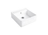 Villeroy und Boch Spülstein Einzelbecken 632062KT Ablaufgarnitur, Exzenterbetätigung, Befestigungssatz, White Pearl
