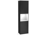 Villeroy und Boch Finion Hochschrank G470GFPD 41,8x151,6cm, rechts, Emotion, Regal Glossy white lacquer, Black matt lacquer