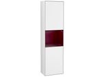 Villeroy und Boch Finion Hochschrank F460HBGF 41,8x151,6x27cm, links, Regal Peony Matt Lacquer, Glossy white lacquer