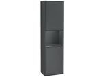 Villeroy und Boch Finion Hochschrank F460HGHG 41,8x151,6x27cm, links, Regal Midnight Blue Matt Lacquer, Midnight Blue Matt Lacquer