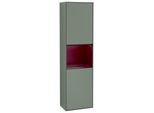 Villeroy und Boch Finion Hochschrank F470HBGM 41,8x151,6x27cm, rechts, Regal Peony Matt Lacquer, Olive Matt Lacquer