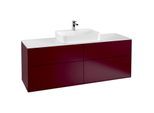 Villeroy und Boch Finion Waschtischunterschrank G44100HB 160x60,3cm, Emotion, Abdeckplatte white matt, Peony Matt