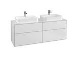 Villeroy und Boch Finion Waschtischunterschrank F43100MT 160x60,3cm, Abdeckplatte white matt, White matt lacquer