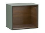 Villeroy und Boch Finion Regalmodul G580GNGM 41,8x35,6x27cm, Emotion, Regal Walnut Veneer, Olive Matt Lacquer