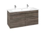 Villeroy und Boch Venticello Waschtisch-Unterschrank A92901RK 115,3x59x50,2cm, Griff Chrom, Stone Oak